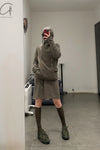 BORIS BIDJAN SABERI pullover sweater AW22 HOODY2 FTT00008 gray coffee PBBS27 3